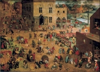 Puzzle Bruegel-Dětské hry, 1000 dílků, Piatnik