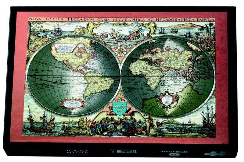 Puzzle Mapa světa, 1000 dílků, Piatnik