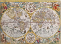 Puzzle Historická mapa, 1500 dílků, Ravensburger