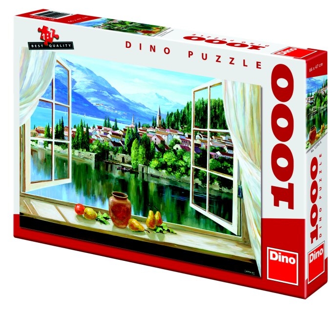 Puzzle Pohled z okna 1000 dílků, Dino