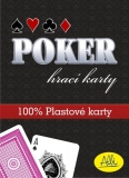 Poker plastové karty červené