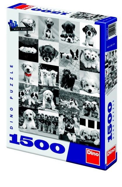 Puzzle Psi, 1500 dílků, Dino