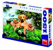 Puzzle Psí rodinka, 1500 dílků, Dino