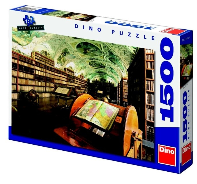 Puzzle Strahovská knihovna, 1500 dílků, Dino